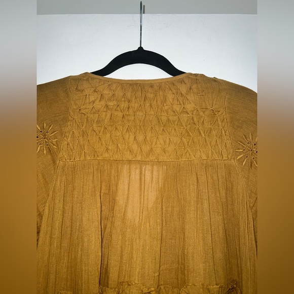 FREE PEOPLE  Celestial Skies Embroidered Tiered Midi Dress SIZE: XS - Picture 8 of 11